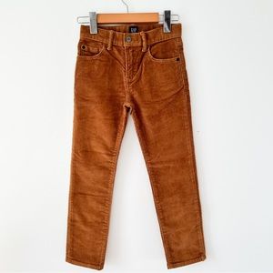 NWOT Gap Boys Regular Stretch Tan Corduroy Pants Straight Leg Size 7